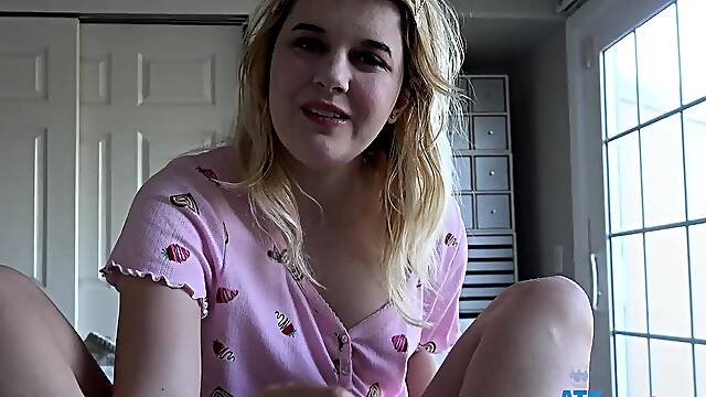 POV Creampie with Dez Hansens Tight Pussy Filled to the