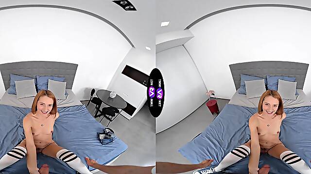 Redheaded Russian teen Lucianna loves getting fucked in every position