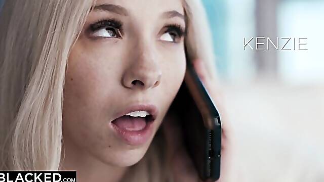 Blacked.Com featuring Kenzie Reeves and Anton Hardens prone bone sex