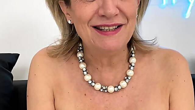 Big Boobed Blonde Masturbates With A Dildo In The Bathroom