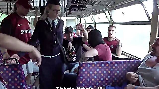 Gang Bang ! Bus: Doggy, Missonary Babe Porn