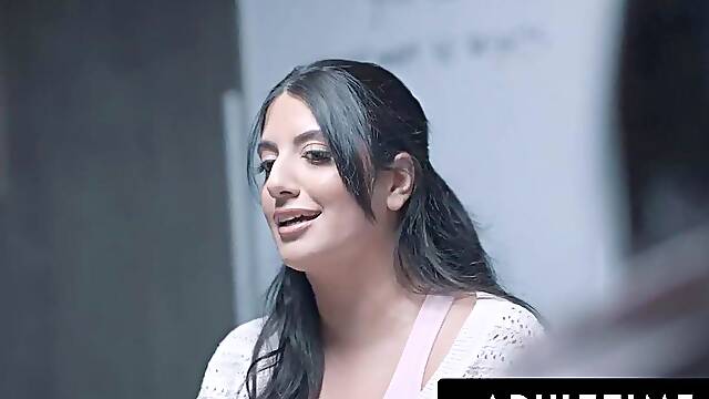 Adult Time - 18 Y.O Student Fucks His Sex Addict Teacher Sarah Arabic In Detention! Big Natural Boobs
