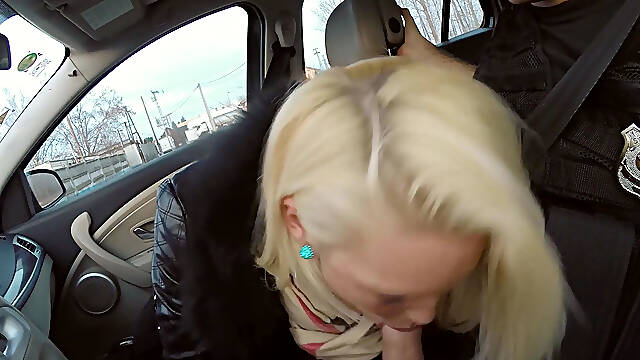 Hungarian blonde chick plowed by dirty cop