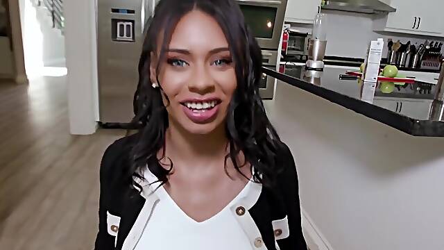 Rose Rush Gorgeous Black Teen 18+ Help Stepdaddy