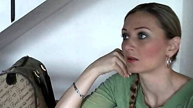 Blindfolded and tied up pantyhose milf receives a sensual tease that will leave her begging for...