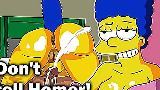 Finally get to Fuck Big Booty Marge Simpson from the Simpsons 2D animation cartoon
