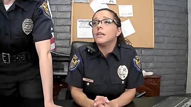 Two Hot and Horny Police Officers Fucking Two Criminal Cocks