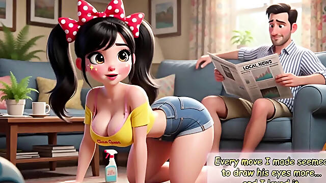 Hawt Ardent Chores in the Colorful Barrio Cleaning Becomes Pure Steamy Wish and Enjoyment (AI generated)
