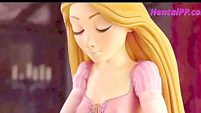 Rapunzel Gets A lil Bit kinky With Her Guests lollipop ( Cartoon Parody )