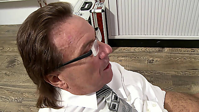 Pretty blonde applies for the job and gets the boss fucked and sucked