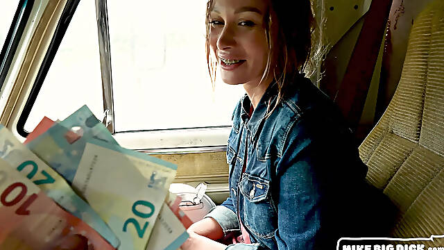 MikeBigDick: This bitch with braces will do anything for money.