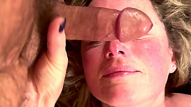 Big Tit Dirty Blonde MILF Takes Load on Face