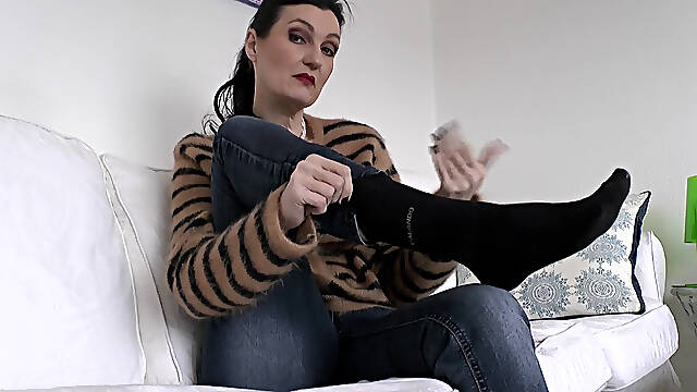 Sniffing Pig, Today You Get to Sniff My Stinky Socks and Grunt Loudly, Lady Victoria Valente!