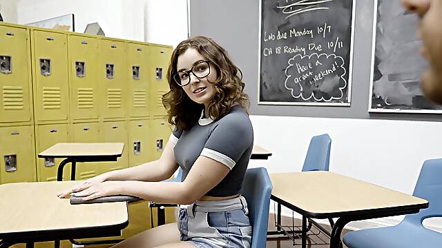 College girl Leana Lovings gets fucked by her bf Billy Boston