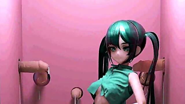 Mona Genshin Impact Glory Hole Gangbang Hentai Undress Dance and Sex MMD 3D - Clear Blue Color Edit Smixix