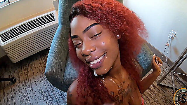 Sexy Ebony Babe Salley Cakez Deepthroats My Chocolate BBC