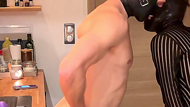 She Cums From Pegging Him Doggy-style