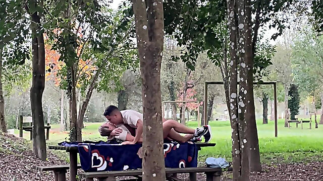 Stepmother Gets Caught Having Sex Outdoors